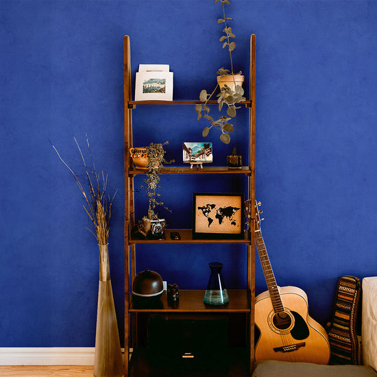 貼りやすいフリース壁紙（のりなし） メキシカントーン (49cm×3mサイズ) NKH-MT05 コバルト