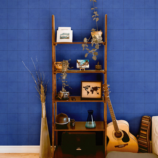 貼りやすいフリース壁紙（のりなし） メキシカントーンタイル (49cm×2.5mサイズ) NKH-MT05 コバルト