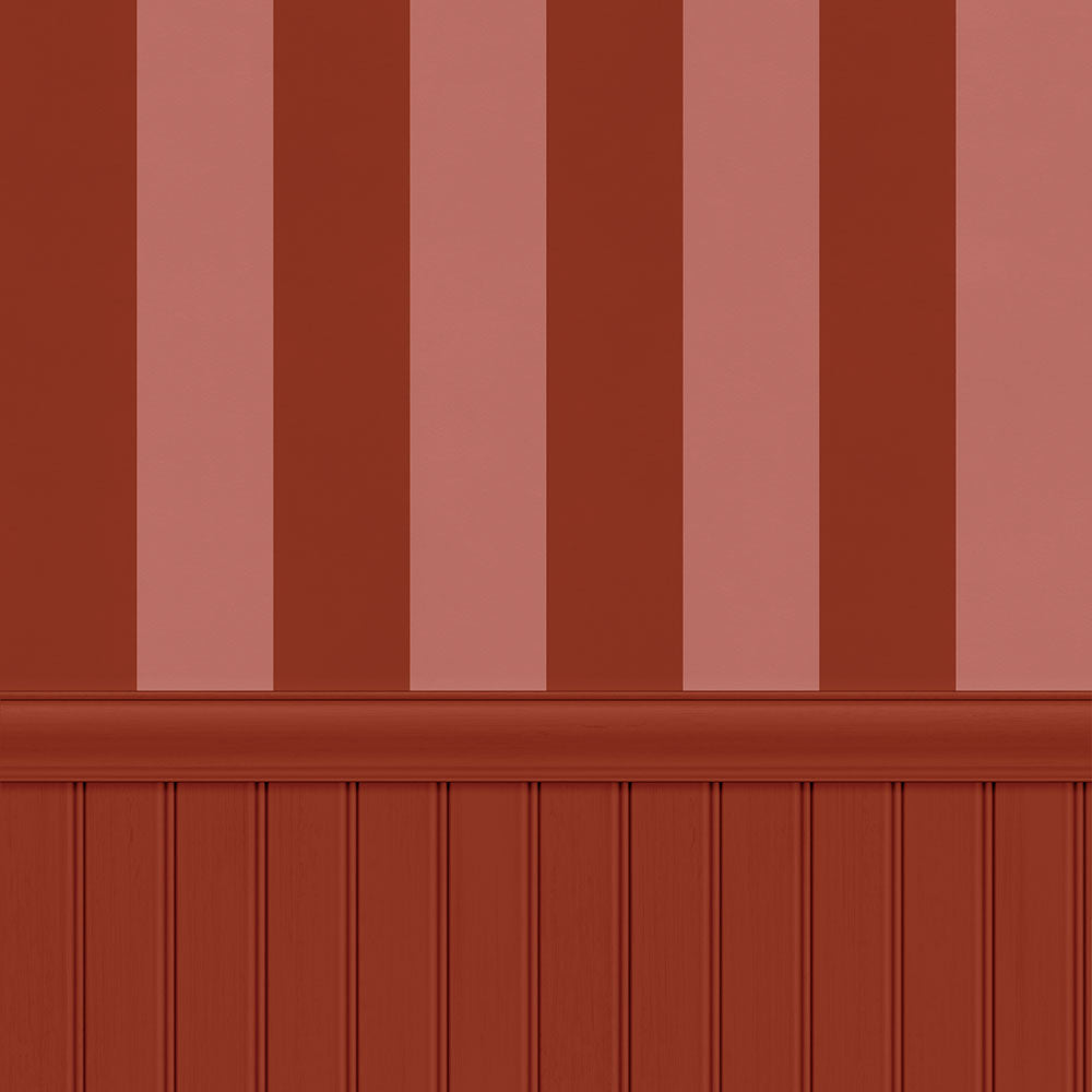 ストライプ切り替えパネル レッド×チェリー NKH-SPK05