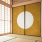 ふすまリメイクシート ふすま紙のりなしタイプ WABISABI 日輪（左右セット）