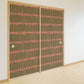 ふすまリメイクシート ふすま紙のりなしタイプ Bookshelf ダスティサーモン (約185cm×94cm) KTST-BS-01