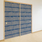 ふすまリメイクシート ふすま紙のりなしタイプ Bookshelf ネイビー (約185cm×94cm) KTST-BS-02