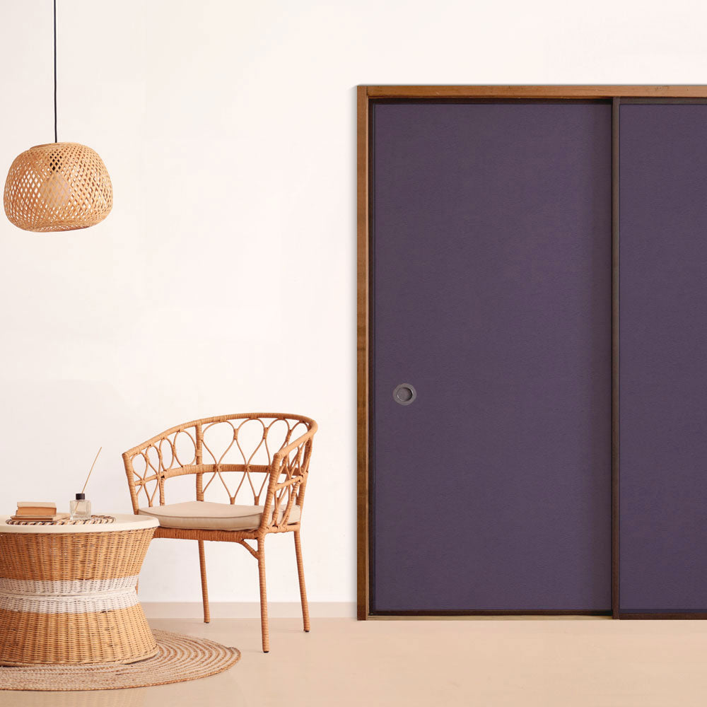 ふすまリメイクシート ふすま紙のりなしタイプ 檀紙 あやめ (約185cm×94cm)