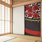 ふすまリメイクシート ふすま紙のりなしタイプ HANAFUDA 桜に幕  (約185cm×94cm) KTST-HF-03