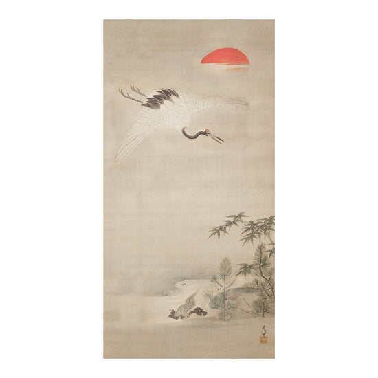 狩野周信 鶴亀松竹