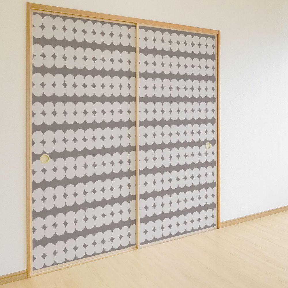 ふすまリメイクシート ふすま紙のりなしタイプ Pokopoko クラウド (約185cm×94cm) KTST-PK-03