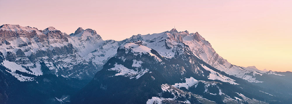 はがせるミューラル壁紙 のりなし Morning glow of snowy mountains NSO-G00022