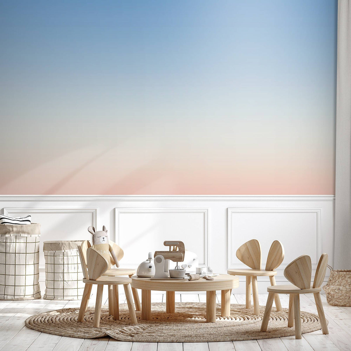 はがせるミューラル壁紙 のりなし Gradient Dark Blue NSO-G00059