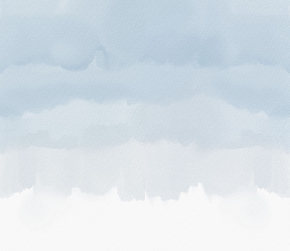 はがせるミューラル壁紙 のりなし Overcast Pastel Blue NSO-G00064