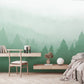 はがせるミューラル壁紙 のりなし Forest Mist Green NSO-G00068