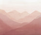 はがせるミューラル壁紙 のりなし Mountain Range Rose Tan NSO-G00071