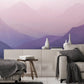 はがせるミューラル壁紙 のりなし Mountain Range Purple NSO-G00072