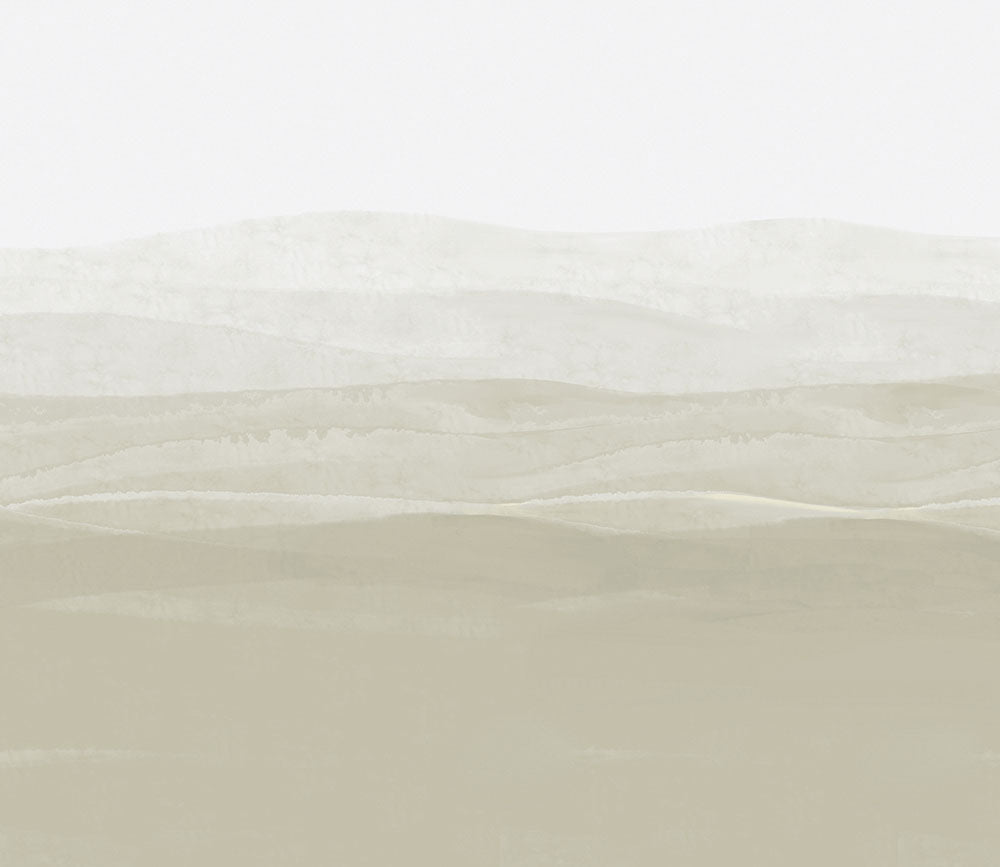 はがせるミューラル壁紙 のりなし Tide Green Beige NSO-G00087