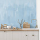 はがせるミューラル壁紙 のりなし Abstract Gouache Sky Blue NSO-G00093