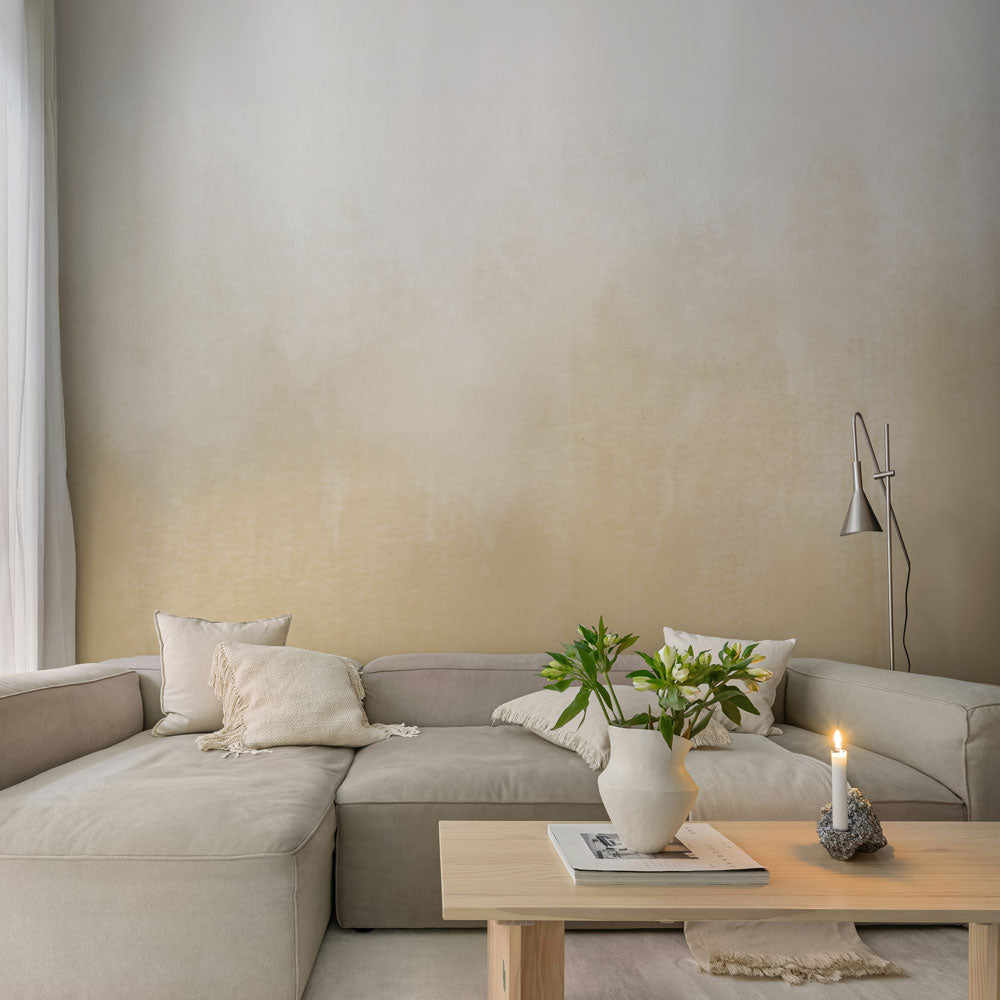 はがせるミューラル壁紙 のりなし Watercolor Wash Amber NSO-G00098