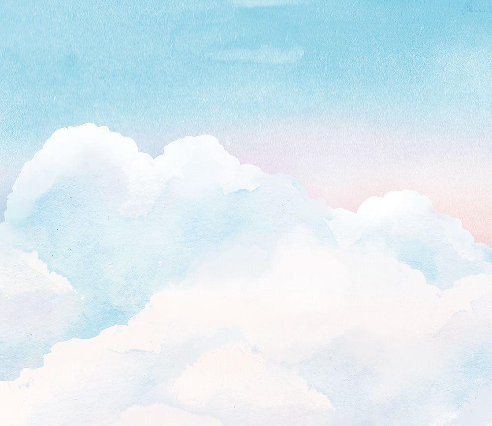 はがせるミューラル壁紙 のりなし Watercolor Sky Tropical NSO-G00107