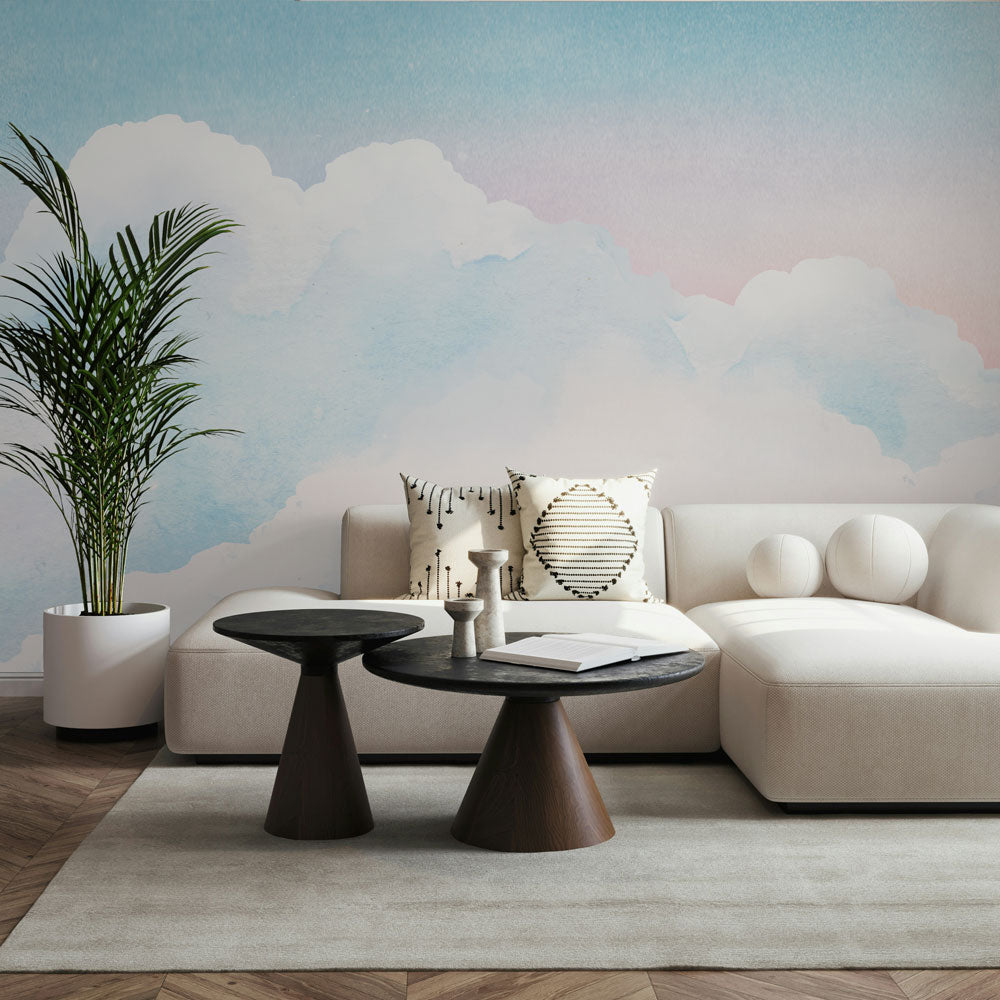 はがせるミューラル壁紙 のりなし Watercolor Sky Tropical NSO-G00107