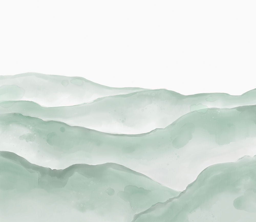 はがせるミューラル壁紙 のりなし Hills Jade Green NSO-G00120