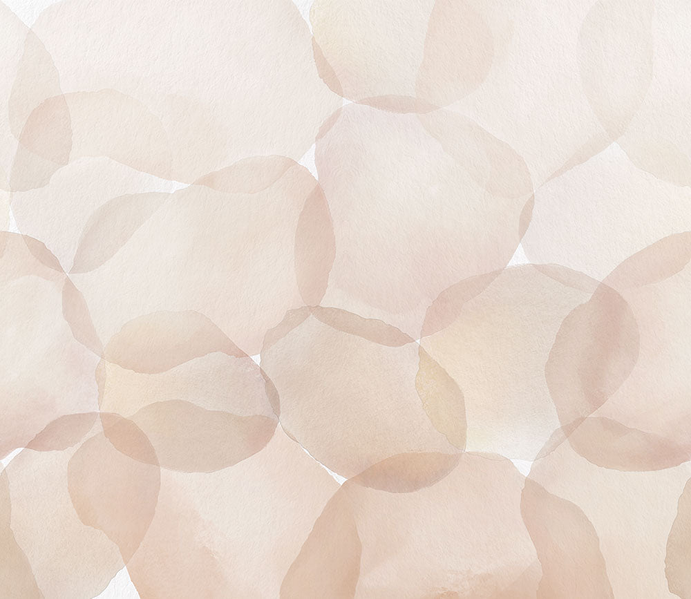 はがせるミューラル壁紙 のりなし Abstract Circles Brown NSO-G00133