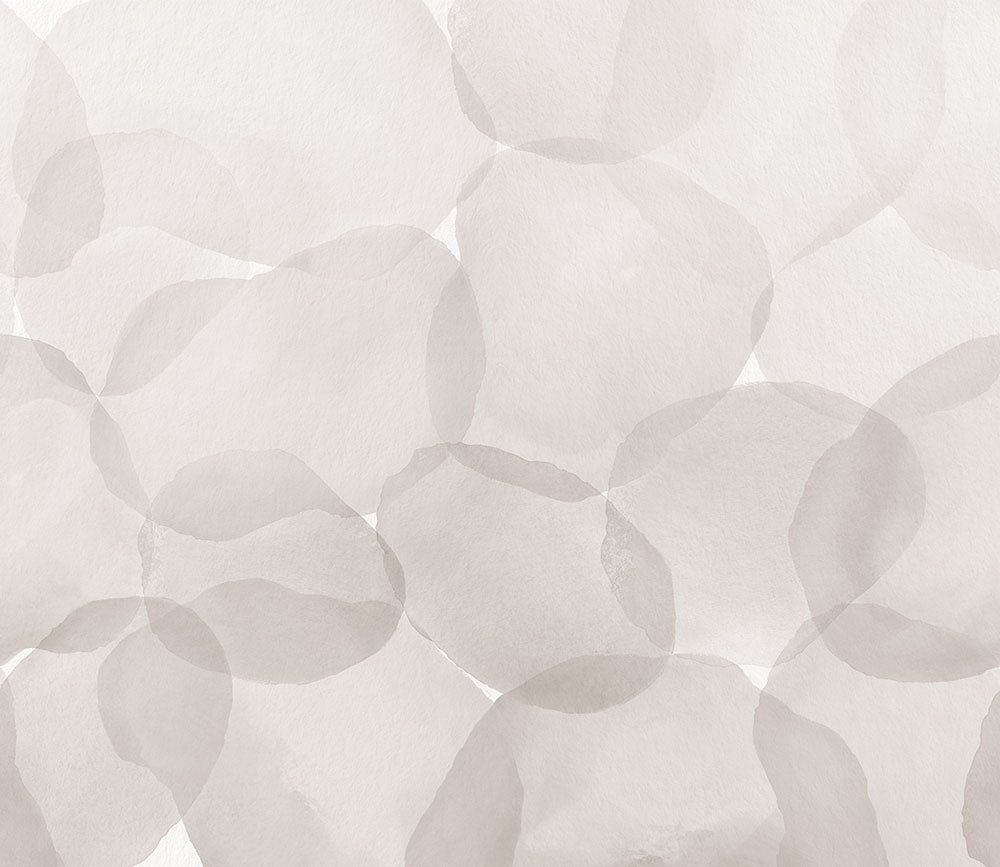 はがせるミューラル壁紙 のりなし Abstract Circles Gray NSO-G00134