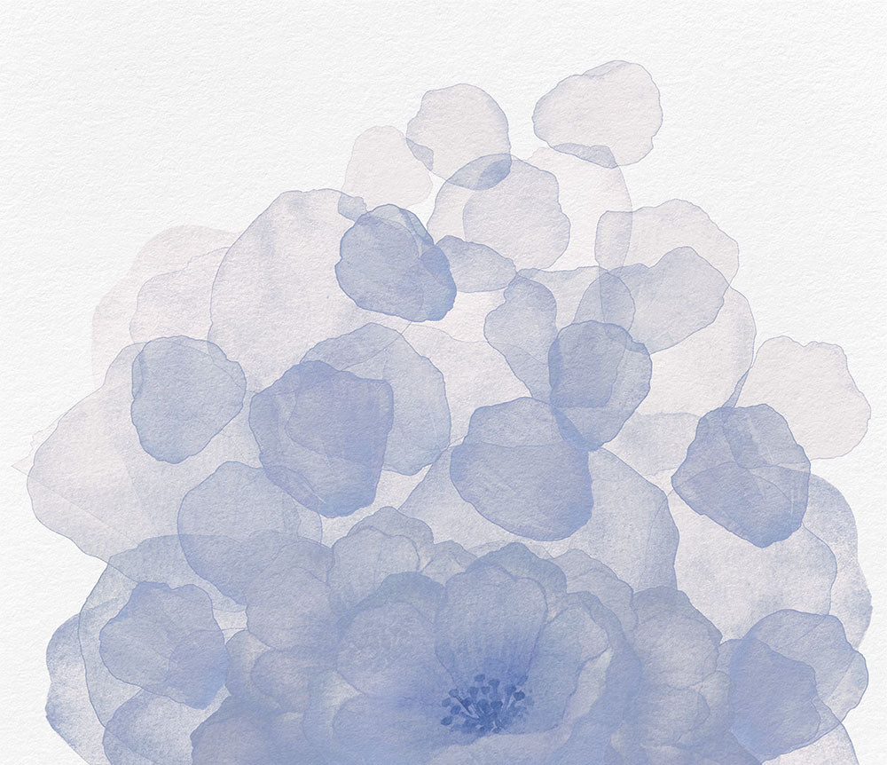 はがせるミューラル壁紙 のりなし Windflower Indigo NSO-G00142