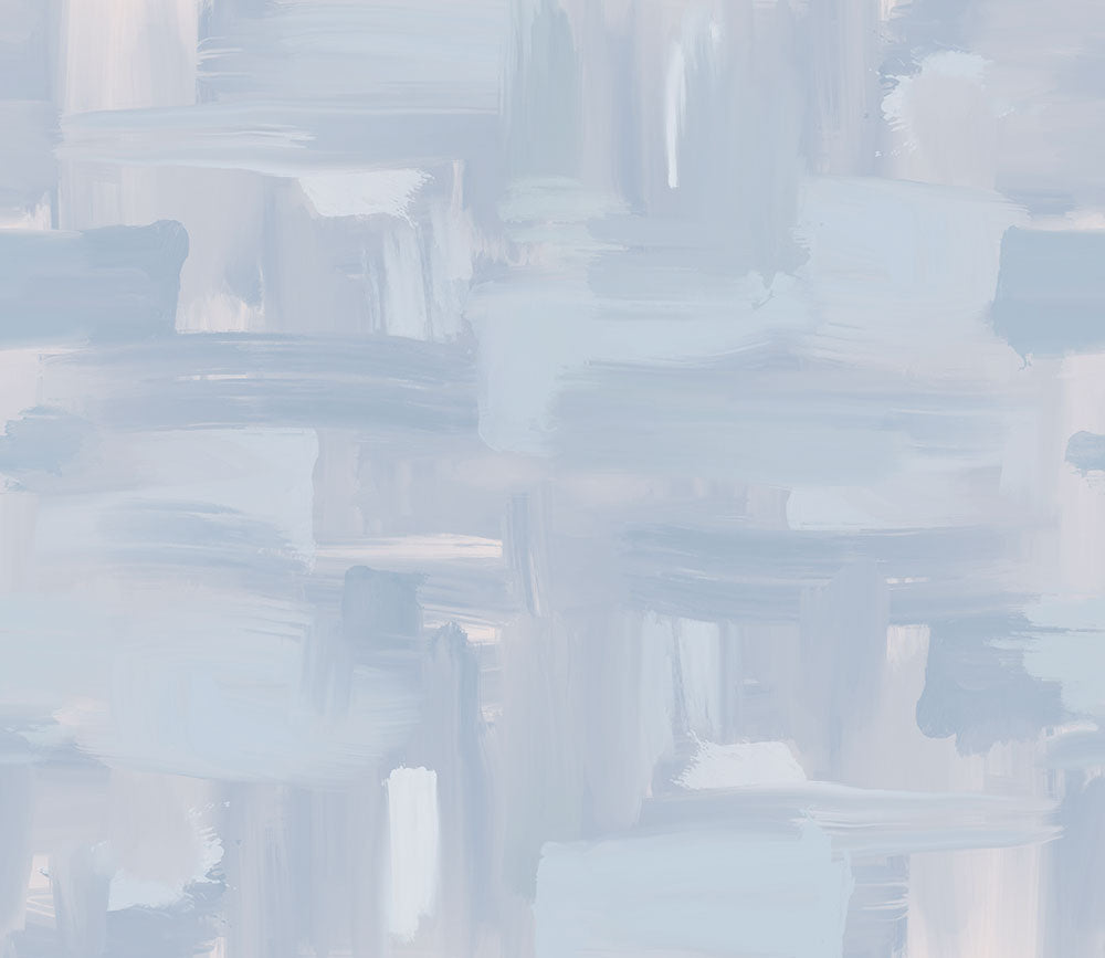 はがせるミューラル壁紙 のりなし Painted Canvas Blue NSO-G00145