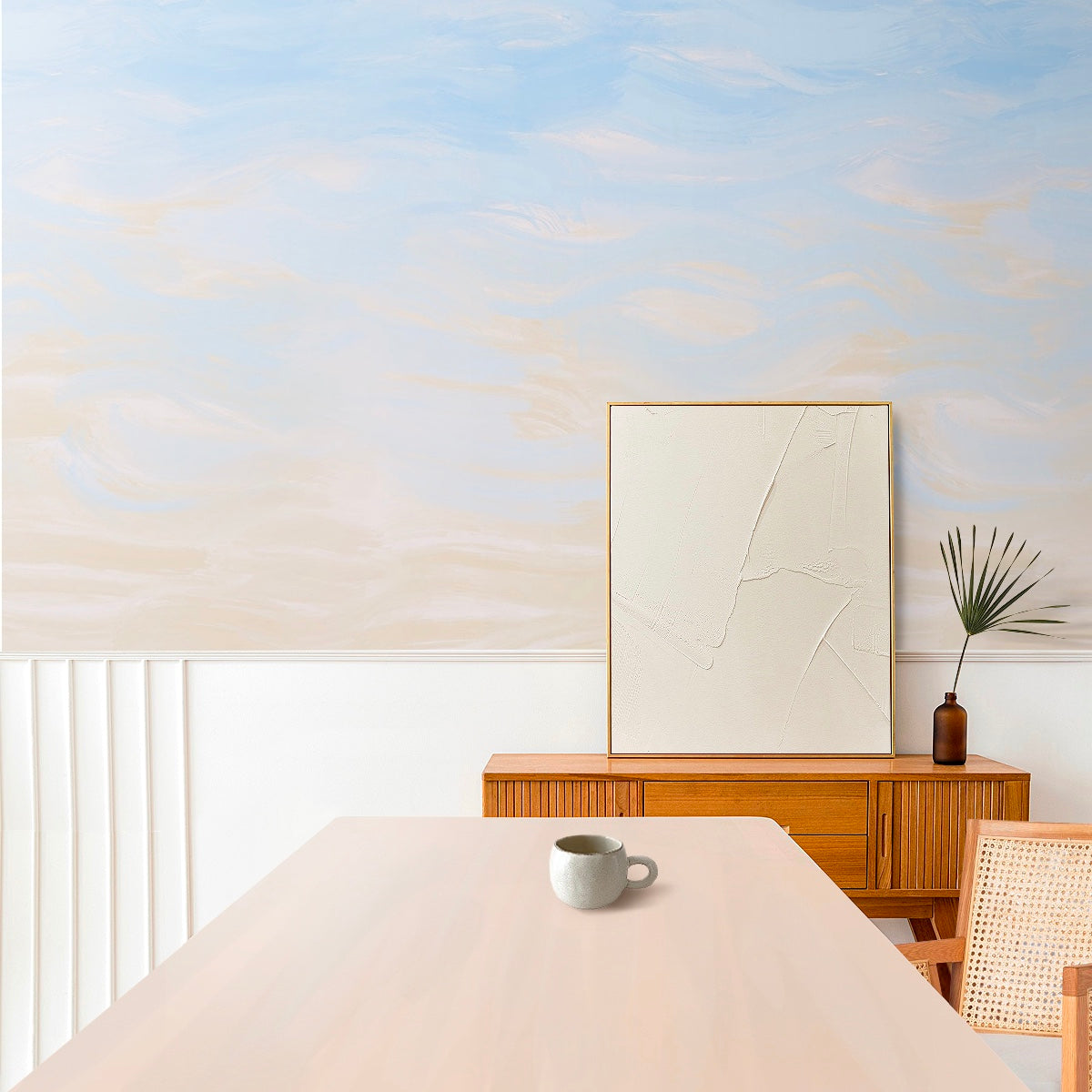 はがせるミューラル壁紙 のりなし Wavy Brush Beach NSO-G00147