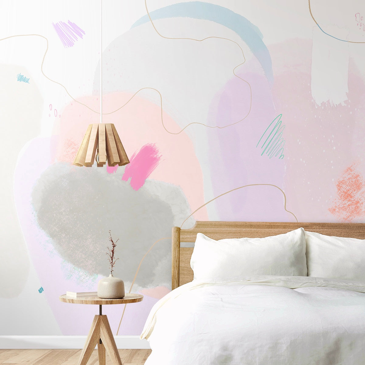 【サンプル】はがせるミューラル壁紙 のりなし Playful Space Berry NSO-G00151