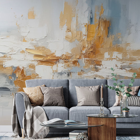 Abstract oil painting Blue NSO-G00295