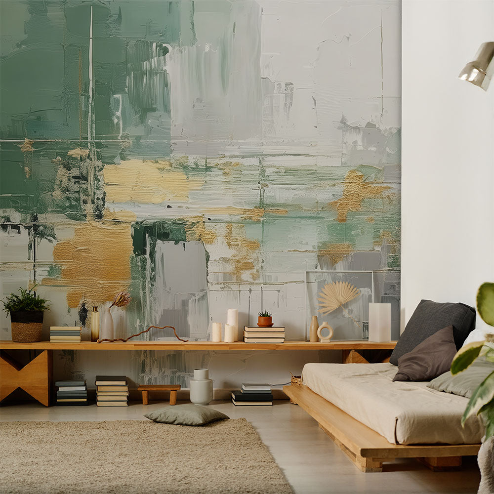 Abstract oil painting Green NSO-G00296