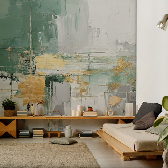 Abstract oil painting Green NSO-G00296