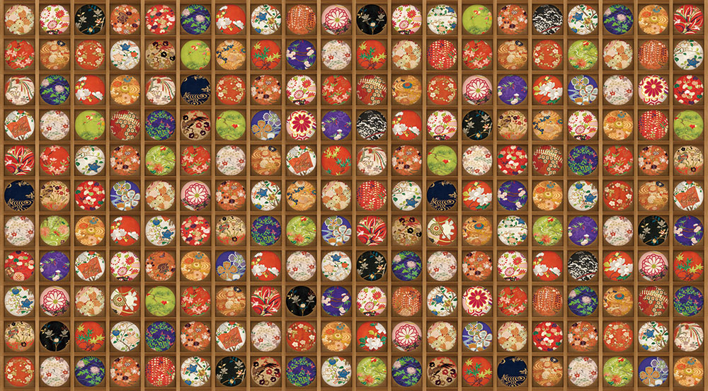 はがせるミューラル壁紙 のりなし 花天井 NSO-M00010