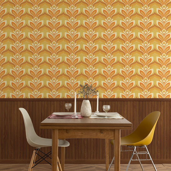 はがせる壁紙 のりなしタイプ レトロトレ ヴィンテージ切り替えパネル (49cm×2.5mサイズ) NRT-VWK01 ソラーレ