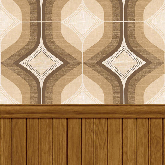 【サンプル】はがせる壁紙 のりなしタイプ レトロトレヴィンテージ切り替えパネル NRT-VWK07 ダカーポ