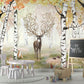 はがせるミューラル壁紙 のりなし KIKKI BELLE Amazing Antlers Autumn W13293