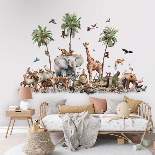 はがせるミューラル壁紙 のりなし KIKKI BELLE Beautiful Biodiversity W13302