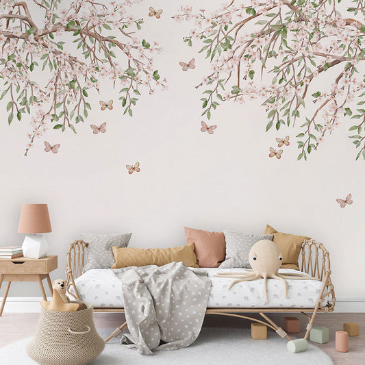 はがせるミューラル壁紙 のりなし KIKKI BELLE Blooming Blossom W13357