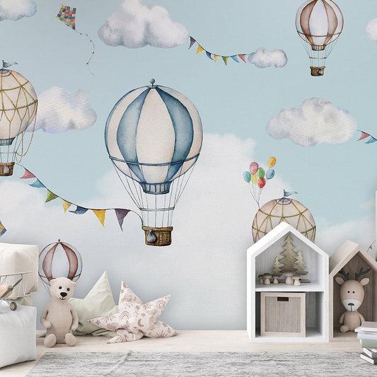 はがせるミューラル壁紙 のりなし Oliver Robins Balloon Bonanza W13340