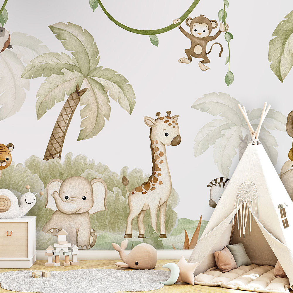 はがせるミューラル壁紙 のりなし Oliver Robins Savannah Joy W13349