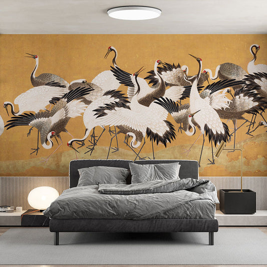 はがせるミューラル壁紙 のりなし Sir Edward Crane Birds W13282