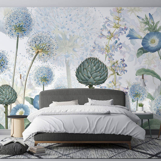 はがせるミューラル壁紙 のりなし Sir Edward Blue Wild Meadow W13358