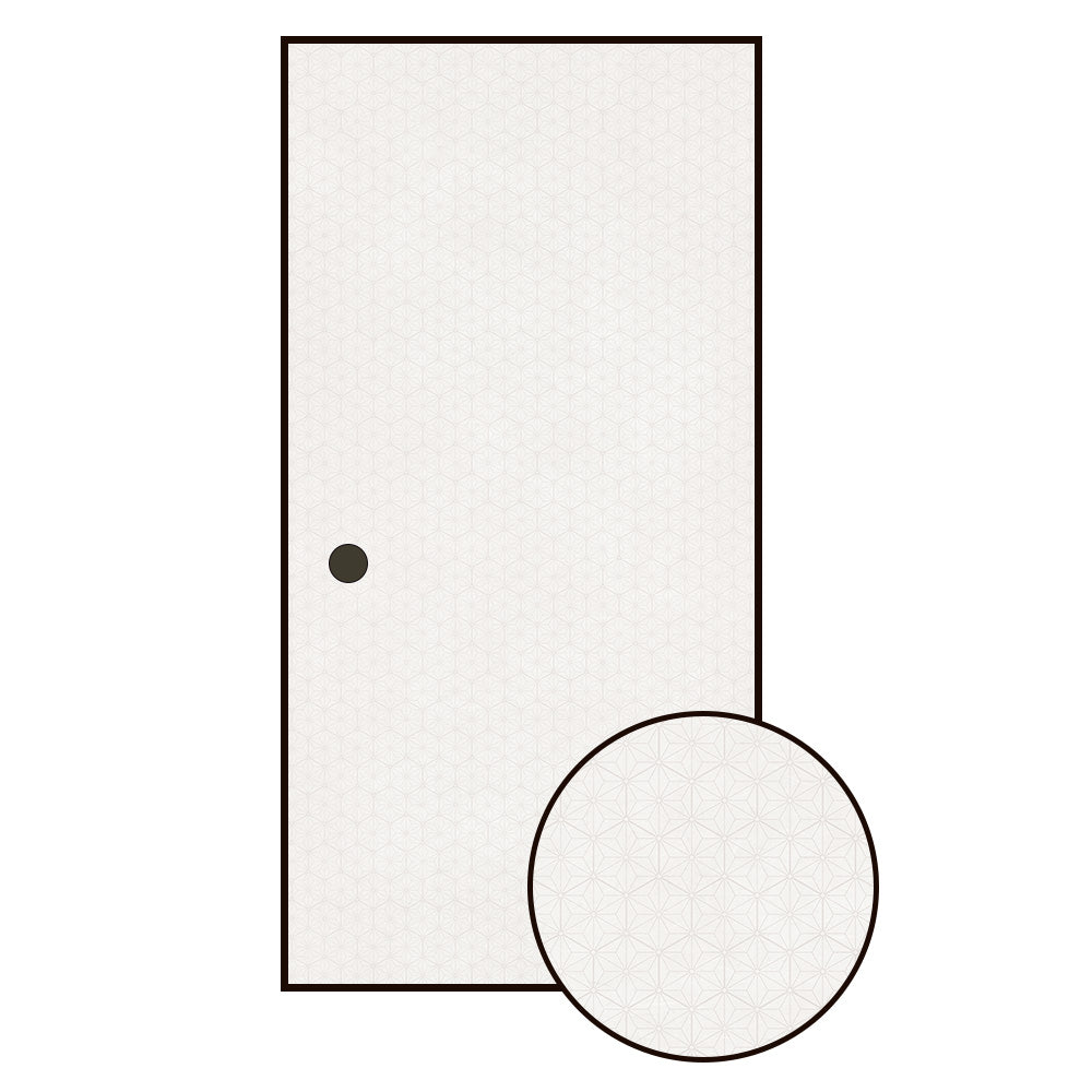 和柄 麻の葉 きなり