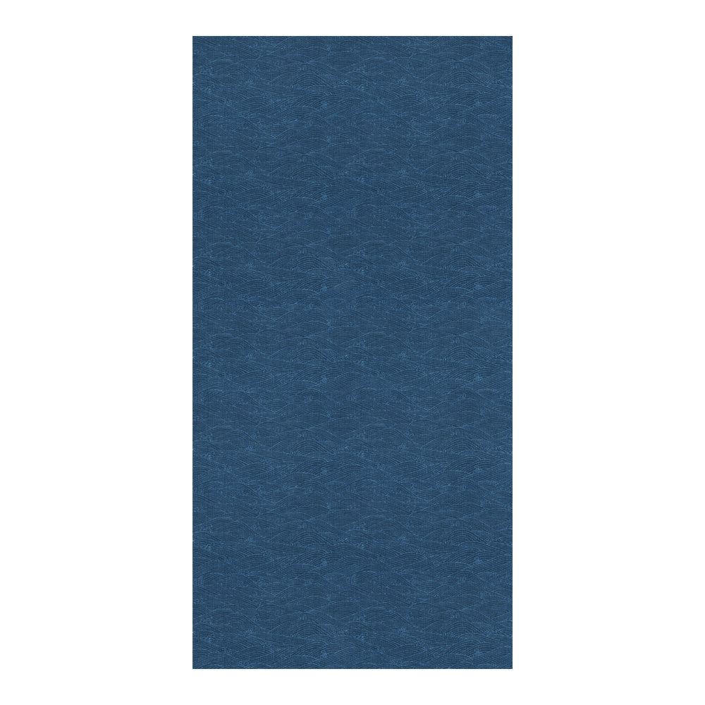 和柄 藍染波紋 青藍