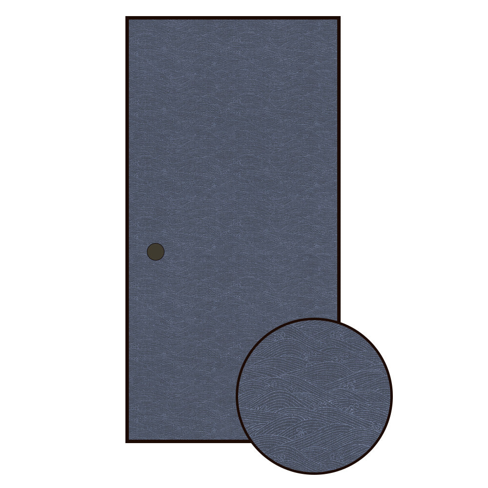 和柄 藍染波紋 青藍