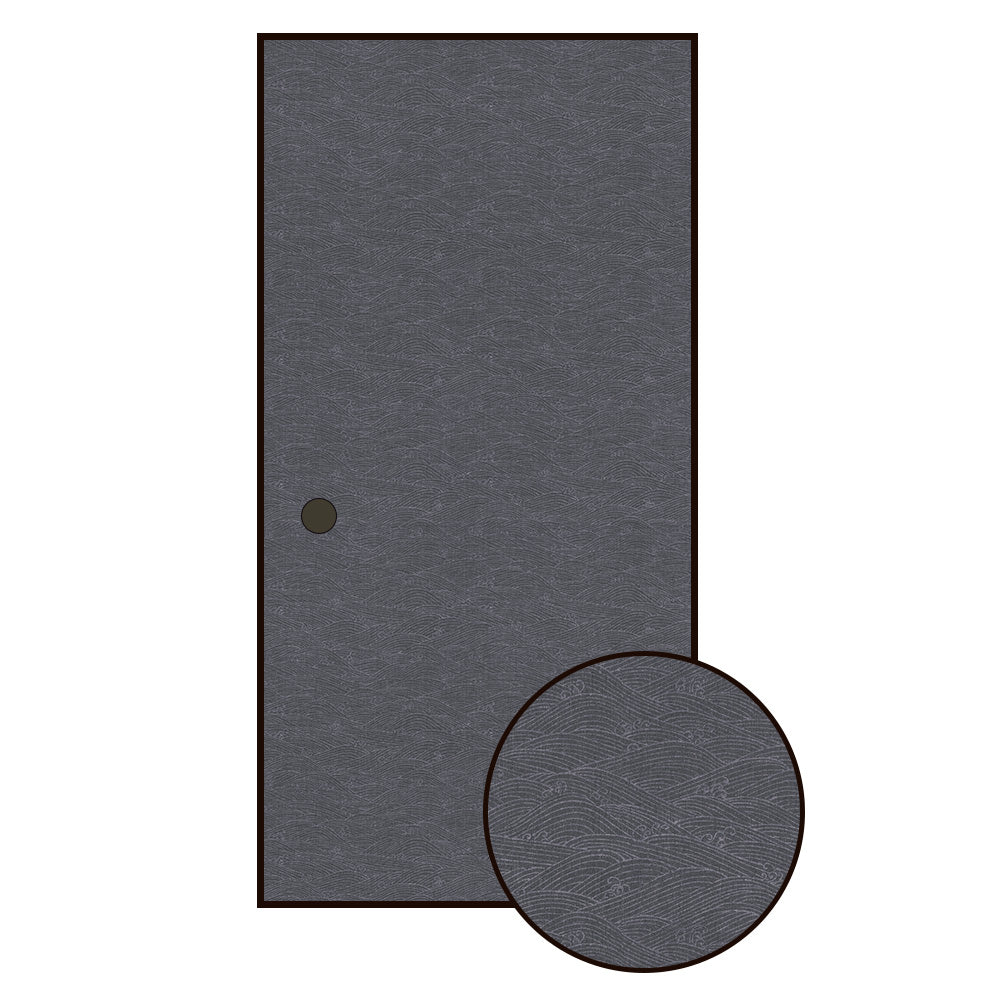 和柄 藍染波紋 錆鼠