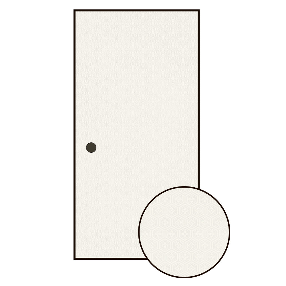 和柄 亀甲花菱 きなり