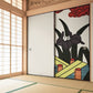 ふすまリメイクシート 消臭シールタイプ HANAFUDA 菖蒲に八橋  (約185cm×94cm) SSFC-HF-05