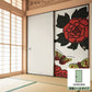 ふすまリメイクシート 消臭シールタイプ HANAFUDA 牡丹に蝶  (約185cm×94cm) SSFC-HF-06
