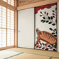 ふすまリメイクシート 消臭シールタイプ HANAFUDA 萩に猪  (約185cm×94cm) SSFC-HF-07