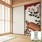 ふすまリメイクシート 消臭シールタイプ HANAFUDA 萩に猪  (約185cm×94cm) SSFC-HF-07